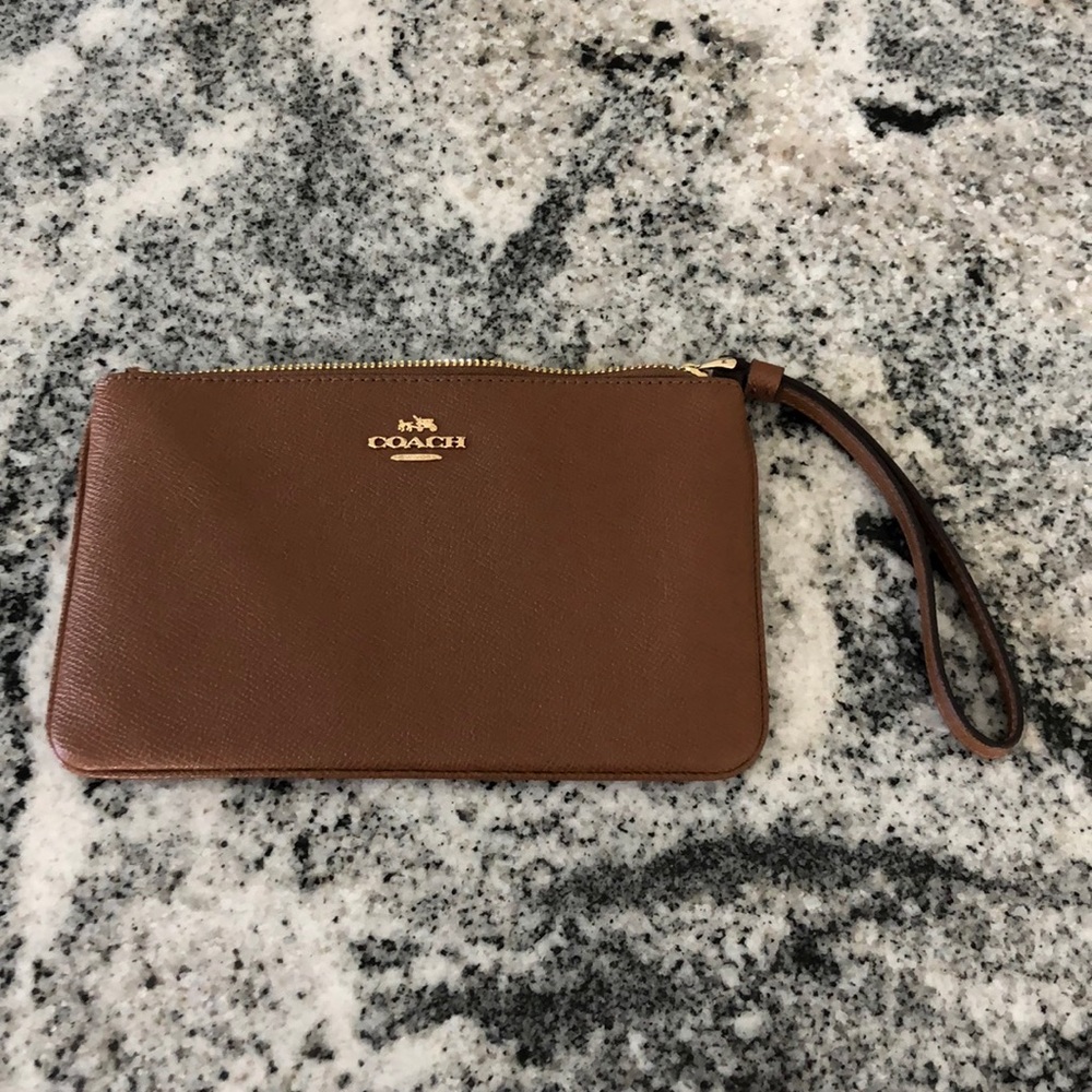 Coach Tan Wristlet